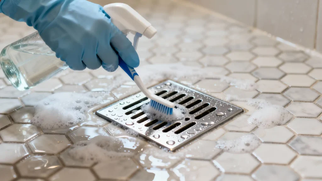 how-to-clean-a-shower-drain-that-cant-be-removed
