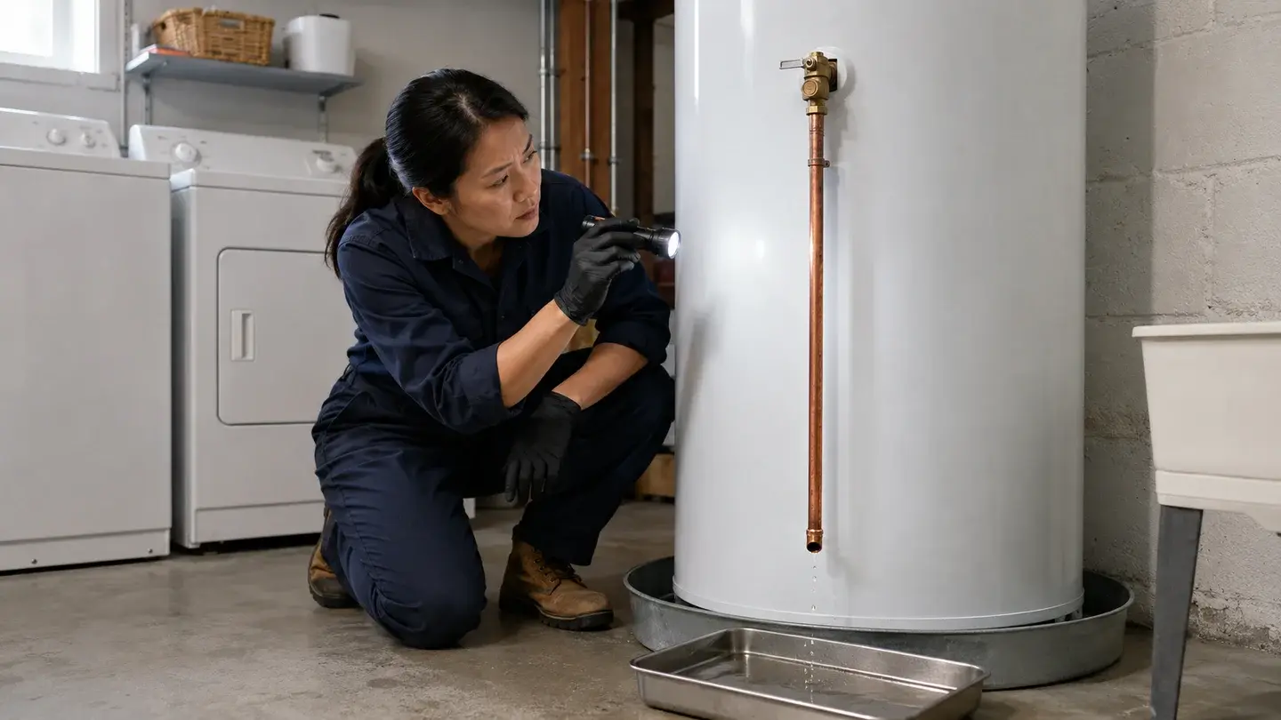 Water Heater Overflow Pipe Leaking Pressure Or Valve Trouble